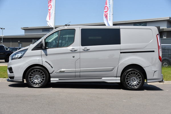 Ford Transit Custom 320 2.0 TDCI L1H1 MS-RT DC Adaptieve Cruise, Camera, Carplay, LED, Leder, Carbon, 170PK, Automaat, Stoelverwarming, Uniek!