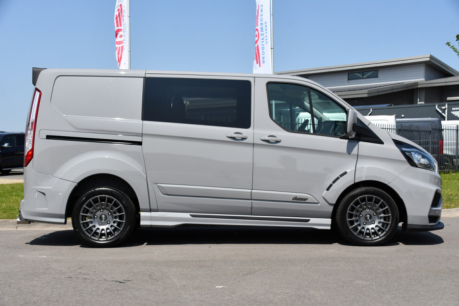 Ford Transit Custom 320 2.0 TDCI L1H1 MS-RT DC Adaptieve Cruise, Camera, Carplay, LED, Leder, Carbon, 170PK, Automaat, Stoelverwarming, Uniek!