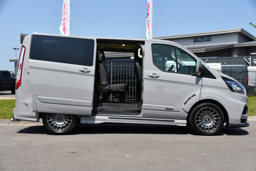 Ford Transit Custom 320 2.0 TDCI L1H1 MS-RT DC Adaptieve Cruise, Camera, Carplay, LED, Leder, Carbon, 170PK, Automaat, Stoelverwarming, Uniek!
