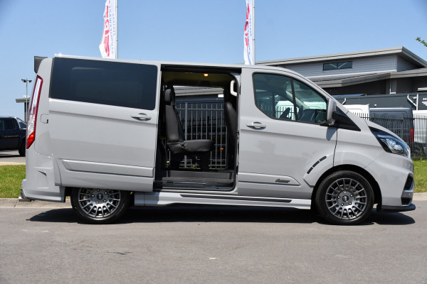 Ford Transit Custom 320 2.0 TDCI L1H1 MS-RT DC Adaptieve Cruise, Camera, Carplay, LED, Leder, Carbon, 170PK, Automaat, Stoelverwarming, Uniek!