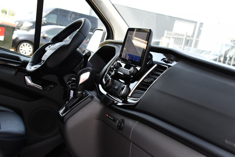 Ford Transit Custom 320 2.0 TDCI L1H1 MS-RT DC Adaptieve Cruise, Camera, Carplay, LED, Leder, Carbon, 170PK, Automaat, Stoelverwarming, Uniek!