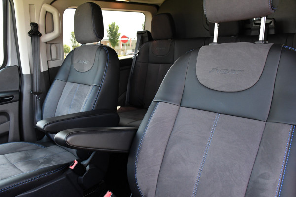 Ford Transit Custom 320 2.0 TDCI L1H1 MS-RT DC Adaptieve Cruise, Camera, Carplay, LED, Leder, Carbon, 170PK, Automaat, Stoelverwarming, Uniek!