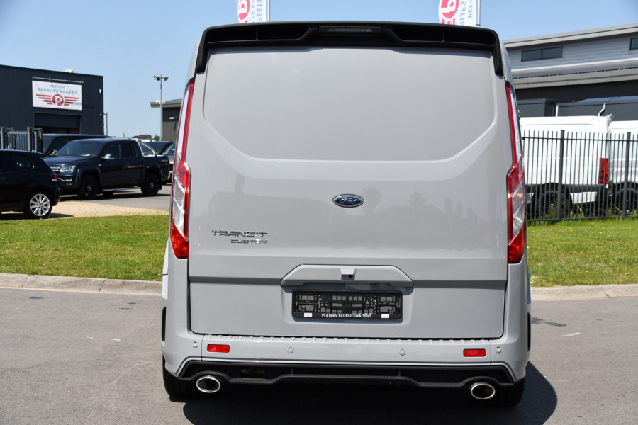 Ford Transit Custom 320 2.0 TDCI L1H1 MS-RT DC Adaptieve Cruise, Camera, Carplay, LED, Leder, Carbon, 170PK, Automaat, Stoelverwarming, Uniek!