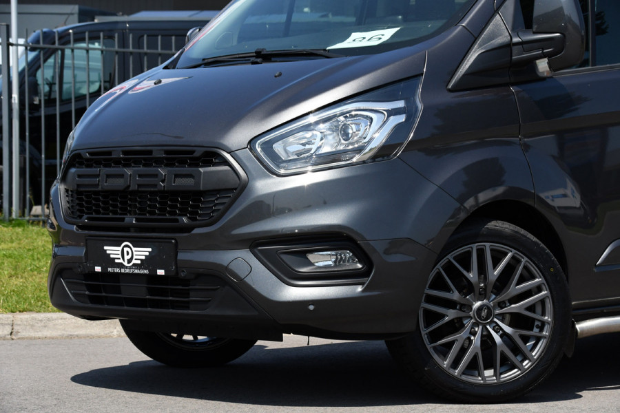 Ford Transit Custom 300 2.0 TDCI L2H1 Raptor Edition DC Limited Cruise, Carplay, NAVI, 130PK, Multimedia, Sensoren, Stoelverwarming, Uniek!