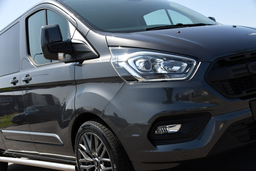 Ford Transit Custom 300 2.0 TDCI L2H1 Raptor Edition DC Limited Cruise, Carplay, NAVI, 130PK, Multimedia, Sensoren, Stoelverwarming, Uniek!