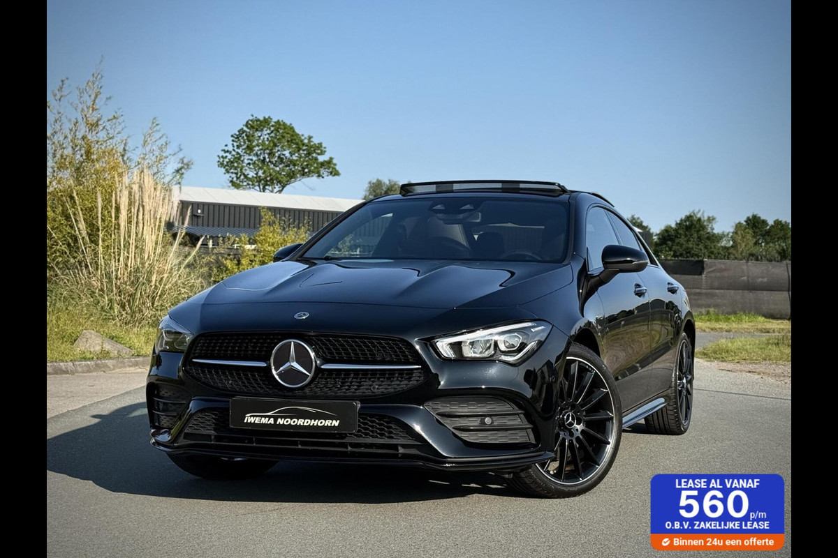 Mercedes-Benz CLA-Klasse 250 e AMG CLA250e Coupe Panoramadak|Keyless|Advanced sound|Sfeerverlichting|Night pakket Mercedes-Benz CLA-Klasse 250 e AMG CLA250e Coupe Panoramadak|Keyless|Advanced sound|Sfeerverlichting|Night pakket