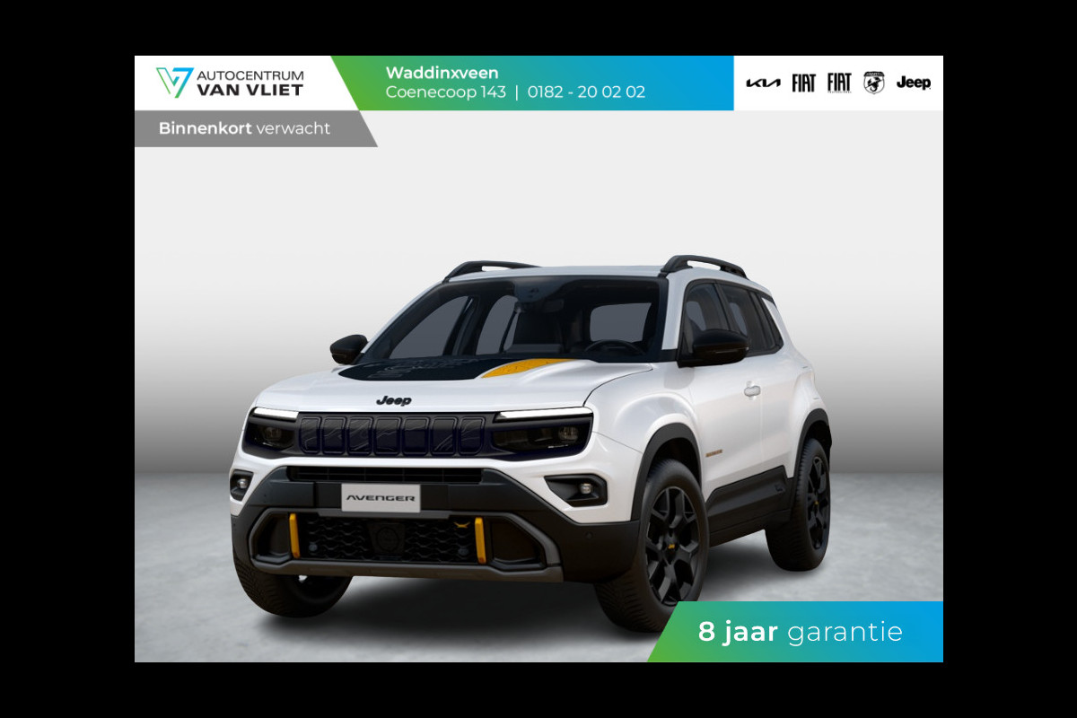 Jeep Avenger 1.2T 4xe The North Face | Clima | Apple Carplay | Adapt. Cruise | Elektr. A-Klep | Keyless | Navi | Stoel&Stuurverwarming Jeep Avenger 1.2T 4xe The North Face | Clima | Apple Carplay | Adapt. Cruise | Elektr. A-Klep | Keyless | Navi | Stoel&Stuurverwarming