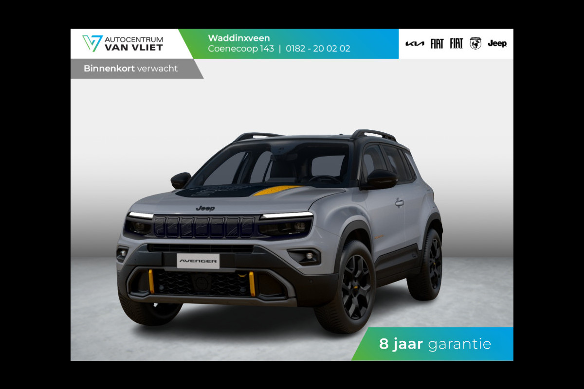 Jeep Avenger 1.2T 4xe The North Face | Clima | Apple Carplay | Adapt. Cruise | Elektr. A-Klep | Keyless | Navi | Stoel&Stuurverwarming Jeep Avenger 1.2T 4xe The North Face | Clima | Apple Carplay | Adapt. Cruise | Elektr. A-Klep | Keyless | Navi | Stoel&Stuurverwarming