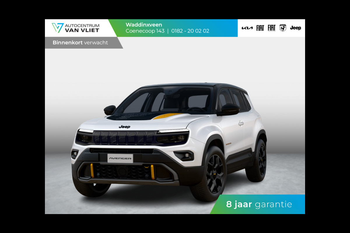 Jeep Avenger 1.2T 4xe The North Face | Schuif/Kanteldak | Clima | Apple Carplay | Adapt. Cruise | Elektr. A-Klep | Keyless | Navi | Stoel&Stuurverwarming