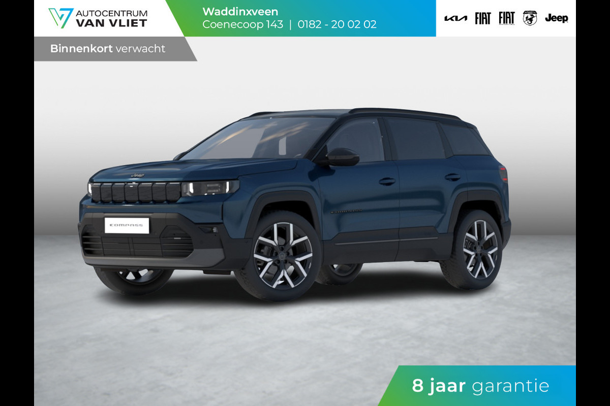 Jeep Compass First Edition 74 kWh | Adapt. Cruise | Camera | Carplay | 20" | Elektr. A-Klep | Navi | Winter Pack Jeep Compass First Edition 74 kWh | Adapt. Cruise | Camera | Carplay | 20" | Elektr. A-Klep | Navi | Winter Pack