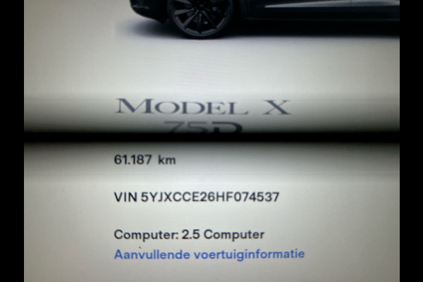 Tesla Model X 75D Base 6p. | Trekhaak | SoH (batterijcheck) 92 % score!