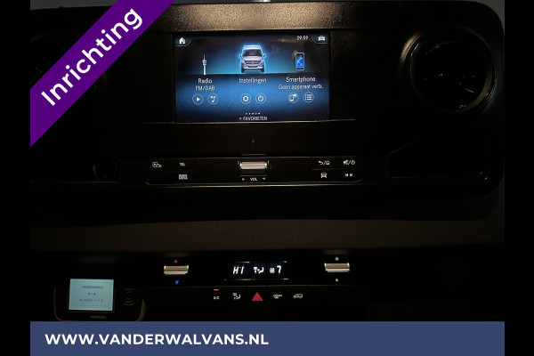 Mercedes-Benz Sprinter 319 CDI 191pk 3.0L V6 L2H1 3500kg Trekhaak Inrichting Euro6 Airco | Omvormer | Camera | Apple Carplay Android Auto, Cruisecontrol, Parkeersensoren