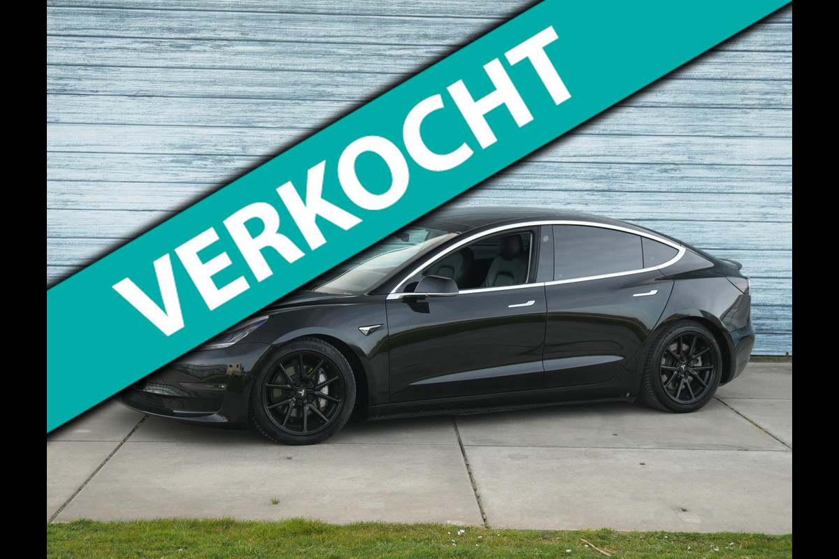 Tesla Model 3 Long Range AWD 75 kWh Pano Leer Black 18inch Tesla Model 3 Long Range AWD 75 kWh Pano Leer Black 18inch