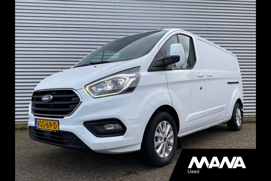 Ford Transit Custom 300 2.0 TDCI L2H1 LIMITED 2X schuif Automaat 170PK LIMITED LED Cruise Camera Sensoren Trekhaak Bluetooth
