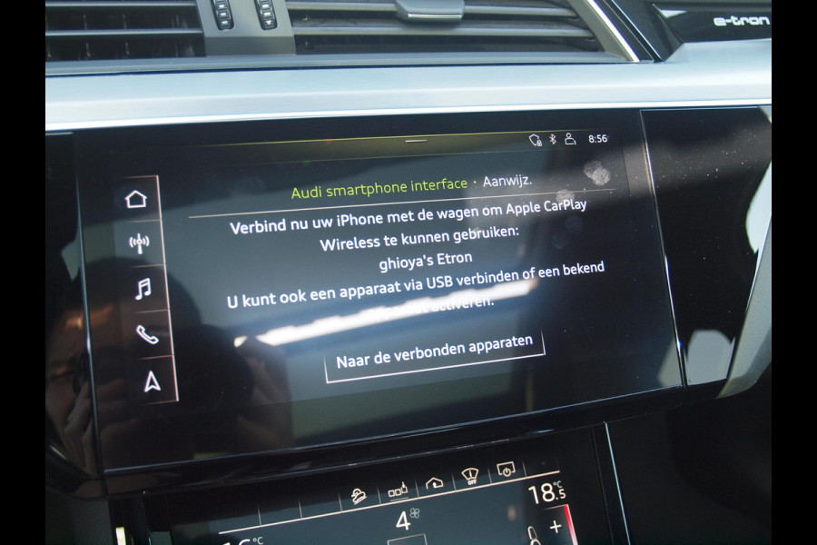 Audi e-tron e-tron 55 quattro advanced 95 kWh | S-Line | Panoramadak | Camera | Bang & Olufsen | Apple Carplay | Leer |