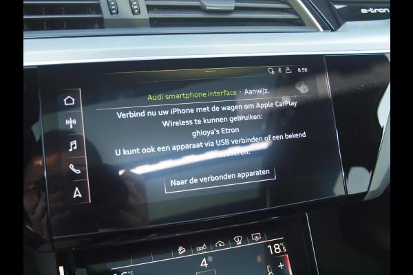 Audi e-tron e-tron 55 quattro advanced 95 kWh | S-Line | Panoramadak | Camera | Bang & Olufsen | Apple Carplay | Leer |