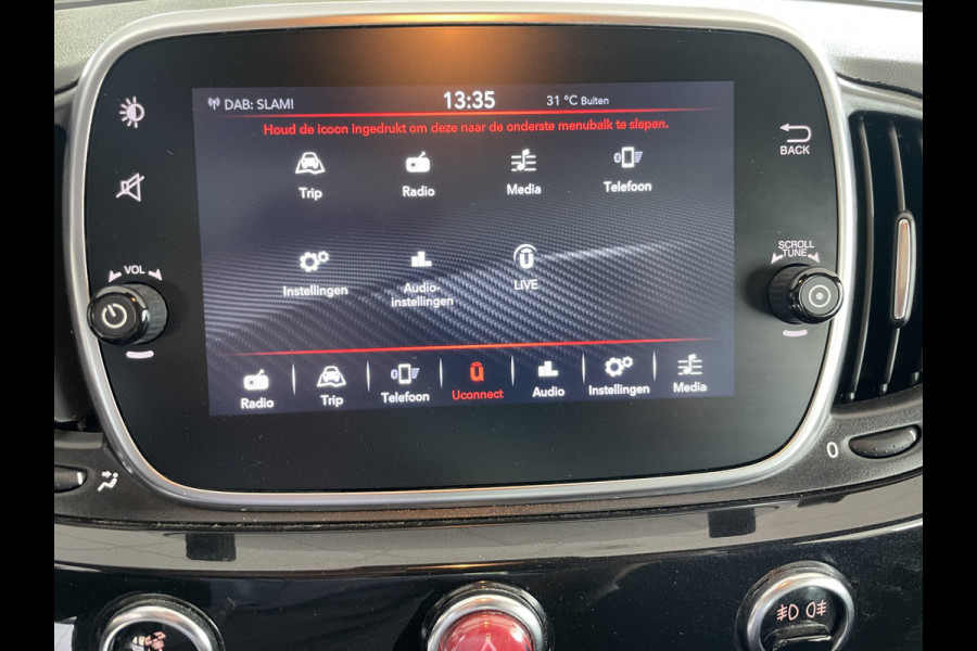 Abarth 500 1.4 T-Jet 595 70th Anniversary Airco - Parkeersensoren achter - Sportstoelen - Schuif/ kanteldak - Multifunctioneel stuurwiel -  licht metalen velgen - Mistlampen