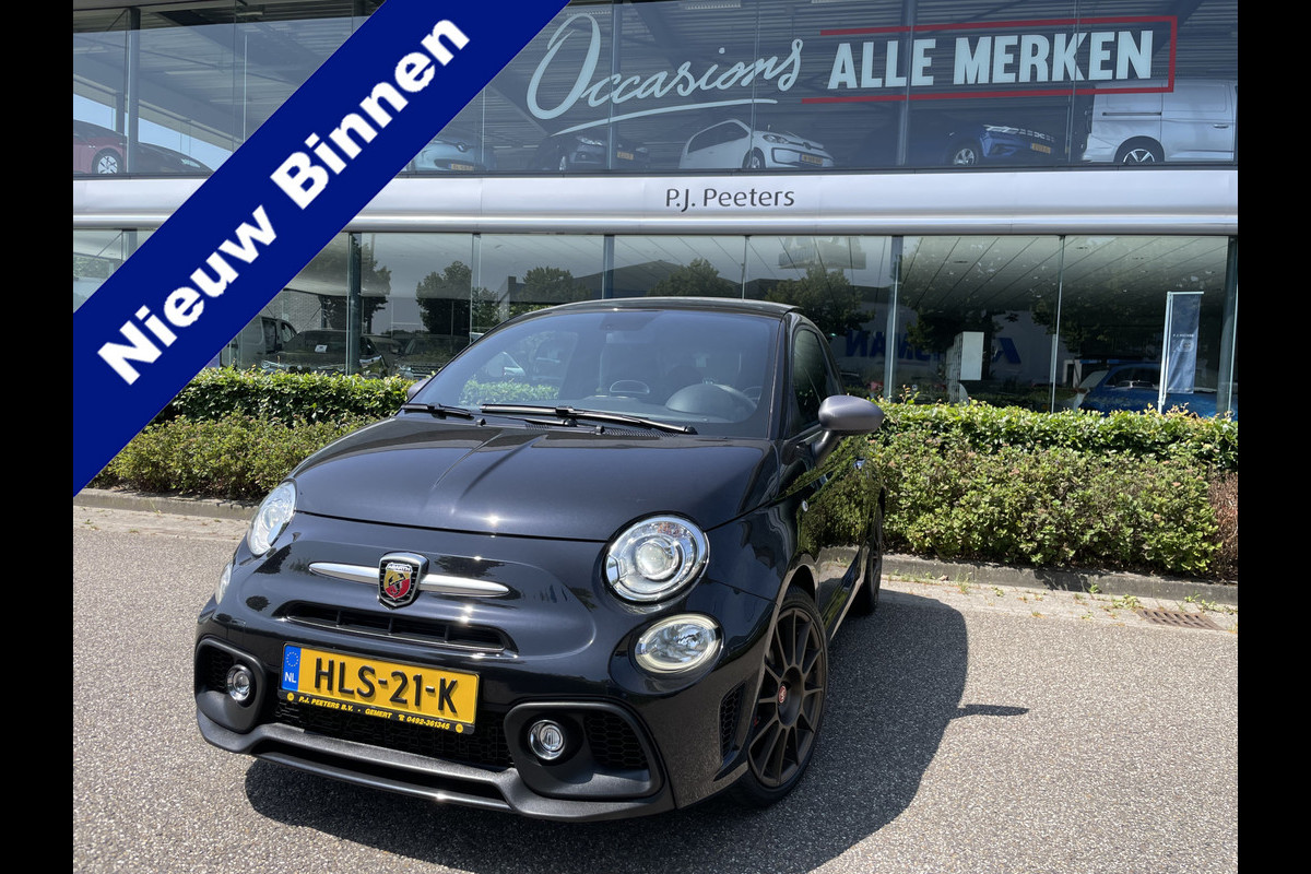 Abarth 500 1.4 T-Jet 595 70th Anniversary Airco - Parkeersensoren achter - Sportstoelen - Schuif/ kanteldak - Multifunctioneel stuurwiel - licht metalen velgen - Mistlampen Abarth 500 1.4 T-Jet 595 70th Anniversary Airco - Parkeersensoren achter - Sportstoelen - Schuif/ kanteldak - Multifunctioneel stuurwiel - licht metalen velgen - Mistlampen