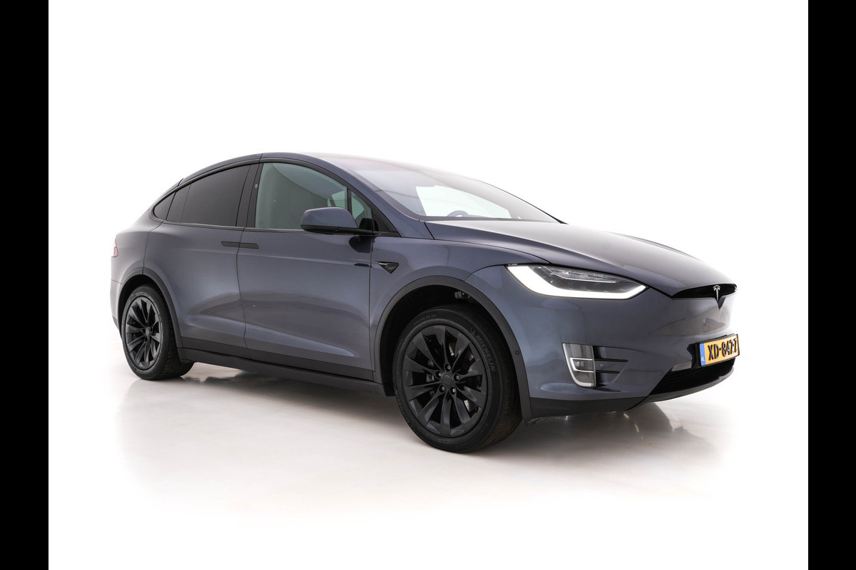Tesla Model X 100D AWD [ 3-Fase ] (INCL-BTW) *PANO-WINDOW | AUTO-PILOT | NAPPA-FULL-LEATHER | TOWBAR | NAVI-FULLMAP | FULL-LED | AIR-SUSPENSION | DIGI-COCKPIT | KEYLESS | CAMERA | DAB+ | SPORT-SEATS | LANE-ASSIST | 20"ALU*