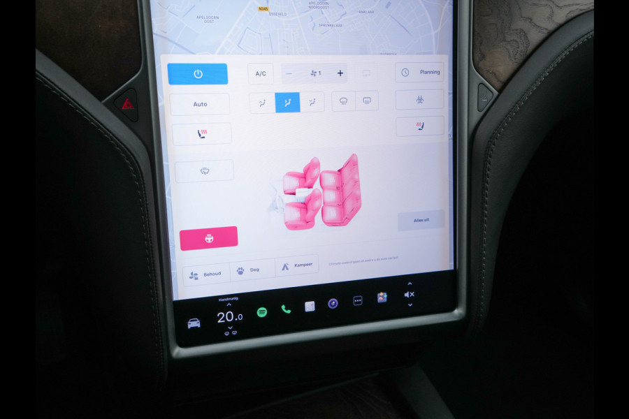 Tesla Model X 100D AWD [ 3-Fase ] (INCL-BTW) *PANO-WINDOW | AUTO-PILOT | LUXURY-LEATHER | TOWBAR | NAVI-FULLMAP | FULL-LED | AIR-SUSPENSION | DIGI-COCKPIT | KEYLESS | CAMERA | DAB+ | SPORT-SEATS | LANE-ASSIST | 20"ALU*