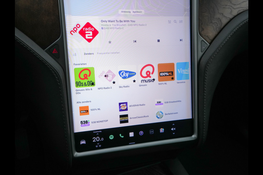 Tesla Model X 100D AWD [ 3-Fase ] (INCL-BTW) *PANO-WINDOW | AUTO-PILOT | LUXURY-LEATHER | TOWBAR | NAVI-FULLMAP | FULL-LED | AIR-SUSPENSION | DIGI-COCKPIT | KEYLESS | CAMERA | DAB+ | SPORT-SEATS | LANE-ASSIST | 20"ALU*