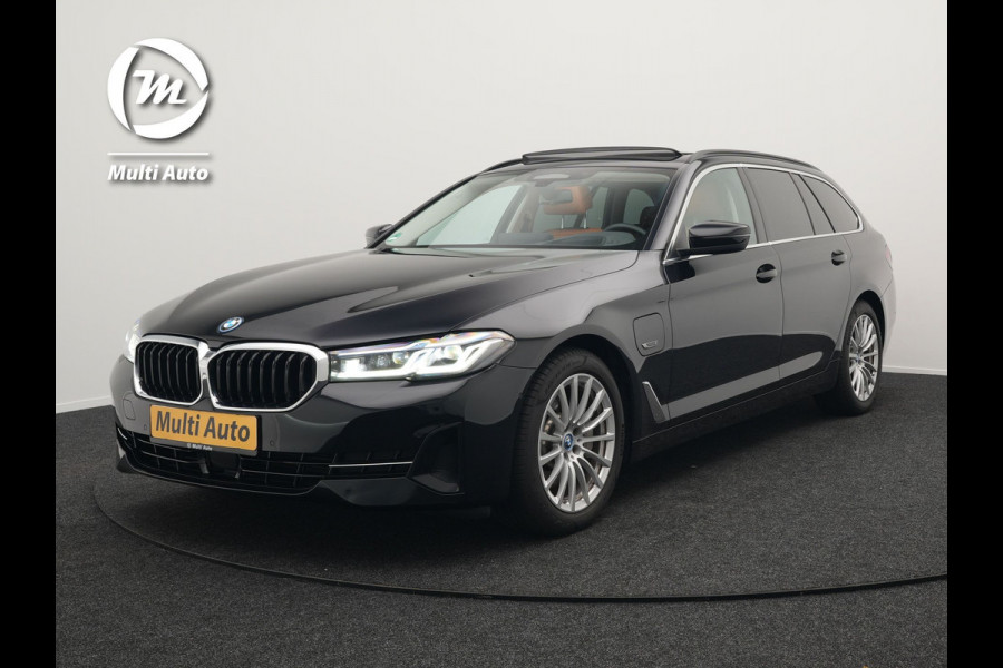 BMW 5 Serie Touring 530e xDrive High Executive Plug In Hybrid PHEV | Trekhaak af Fabriek | Adaptive Cruise | Laser LED | Lederen Comfortstoelen Memory | Head Up | Harman Kardon | Camera | Keyless | Apple Carplay |
