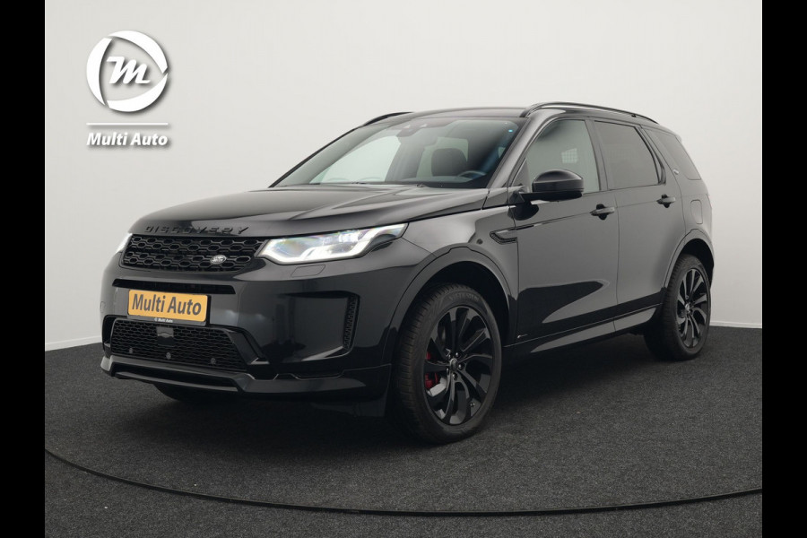 Land Rover Discovery Sport P300e R-Dynamic SE Plug In Hybrid Dealer O.H PHEV | Panodak | Trekhaak Afn. | Adaptive Cruise | Lederen Sportstoelen Memory | Meridian Sound | 20"L.M | Apple Carplay | Stuurverwarming | Camera |