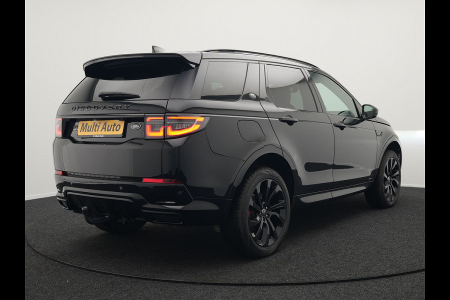Land Rover Discovery Sport P300e R-Dynamic SE Plug In Hybrid Dealer O.H PHEV | Panodak | Trekhaak Afn. | Adaptive Cruise | Lederen Sportstoelen Memory | Meridian Sound | 20"L.M | Apple Carplay | Stuurverwarming | Camera |