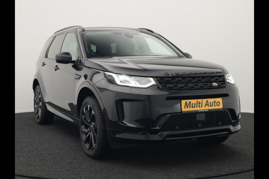 Land Rover Discovery Sport P300e R-Dynamic SE Plug In Hybrid Dealer O.H PHEV | Panodak | Trekhaak Afn. | Adaptive Cruise | Lederen Sportstoelen Memory | Meridian Sound | 20"L.M | Apple Carplay | Stuurverwarming | Camera |