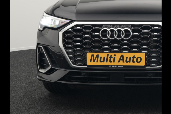 Audi Q3 Sportback 45 TFSI e S Line Plug In Hybrid 245pk PHEV | Trekhaak af Fabriek | Panodak | Adaptive Cruise | 20"L.M | Apple Carplay | Virtual | Sportstoelen Verwarmd | Camera | Navi |
