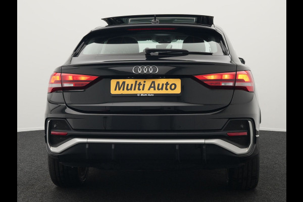 Audi Q3 Sportback 45 TFSI e S Line Plug In Hybrid 245pk PHEV | Trekhaak af Fabriek | Panodak | Adaptive Cruise | 20"L.M | Apple Carplay | Virtual | Sportstoelen Verwarmd | Camera | Navi |
