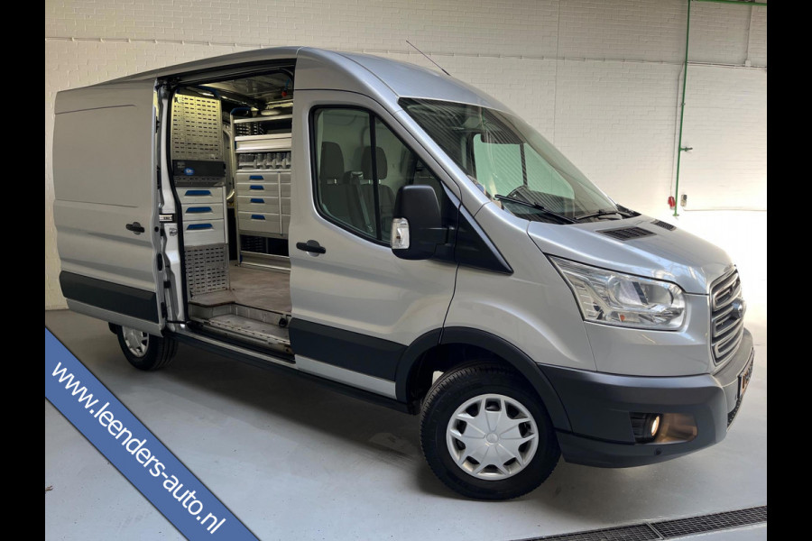 Ford Transit Sortimo inrichting 350 2.0 TDCI 130pk euro6 L2H2 Trend 3Persoons Servicewagen Grijs Metallic RIJKLAARPRIJS!