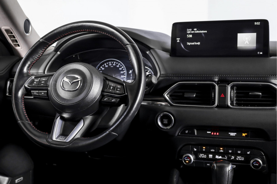 Mazda CX-5 2.5 SkyActiv-G 195 PK Sportive - Automaat | Adapt Cruise | Stoel-+Stuurverw. | PDC | 360 Camera | Nav-App. Connect | ECC | Bose | DAB | Elek. Klep |  Inklapbare Trekhaak | LM 19" |