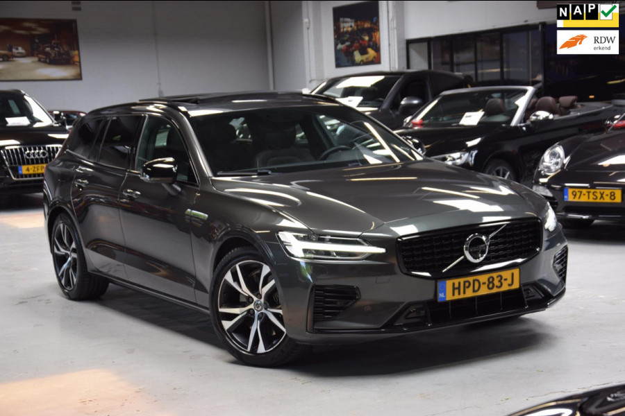 Volvo V60 2.0 T6 Recharge AWD R-Design Navi|Panoramadak|Dealer onderhouden|342pk!!|ACC|Stuurverwarming