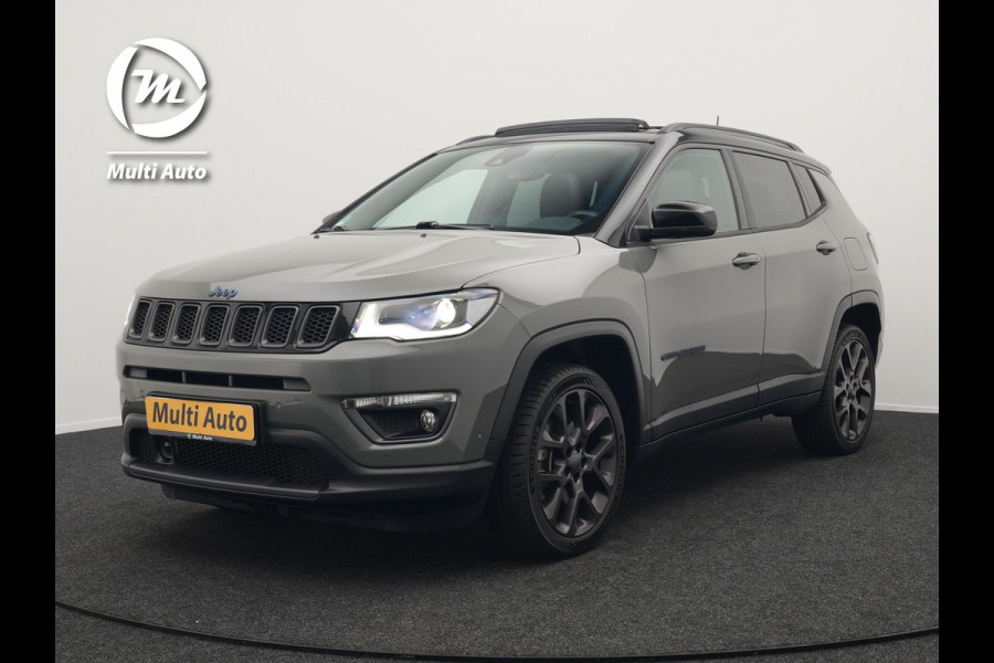 Jeep Compass 4xe 240 Plug-in Hybrid Electric S Dealer O.H PHEV | Panodak | Lederen Sportstoelen Memory & Ventilatie | Alpine Sound | Keyless | Camera | 19"L.M | Apple Carplay | Navi Full Map |