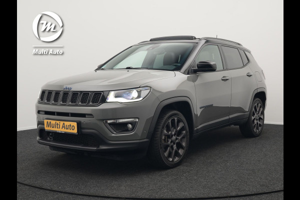 Jeep Compass 4xe 240 Plug-in Hybrid Electric S Dealer O.H PHEV | Panodak | Lederen Sportstoelen Memory & Ventilatie | Alpine Sound | Keyless | Camera | 19"L.M | Apple Carplay | Navi Full Map |