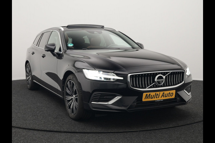 Volvo V60 T8 Twin Engine AWD Inscription Plug In Hybrid PHEV | Trekhaak af Fabriek | Panodak | Adaptive Cruise | Head Up | Lederen Sportstoelen Memory | 360 Camera | BLIS | Virtual |