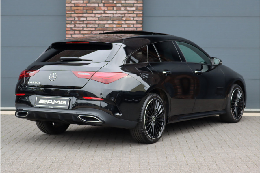 Mercedes-Benz CLA-Klasse Shooting Brake 250 e AMG Line Aut8 | Facelift | Panoramadak | Distronic Pro | Verwarmd Stuurwiel | Widescreen | Keyless Go | Surround Camera | Multibeam LED |