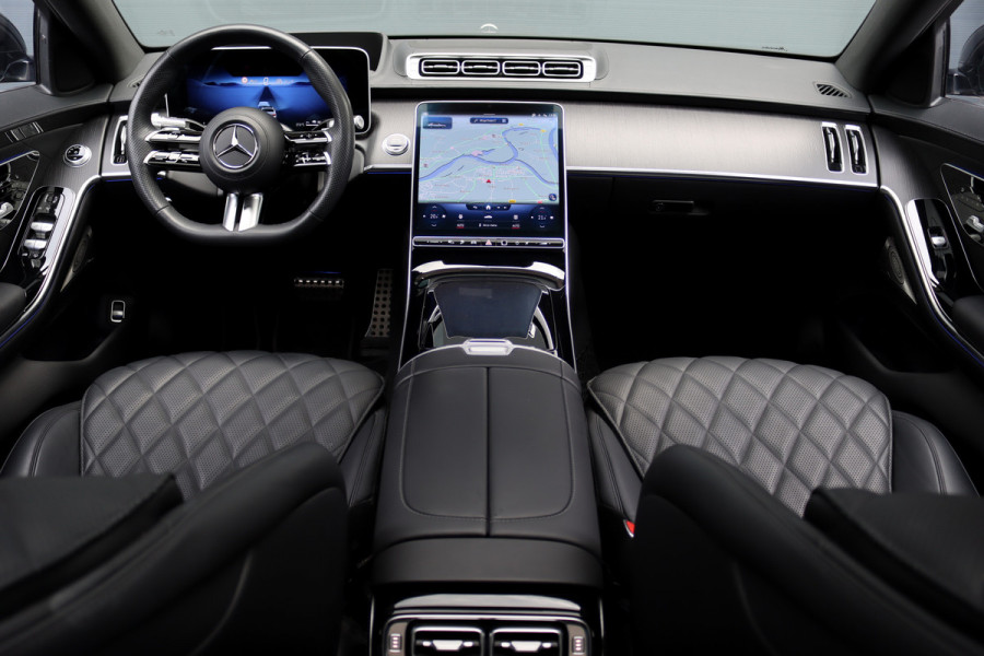 Mercedes-Benz S-Klasse 580 e 4MATIC Lang AMG Line | Airmatic | Achterasbesturing | Distronic+ | Massage | Burmester | Zonweringspakket | Stoelverwarming/-ventilatie | 3D-Display | Digital Light |