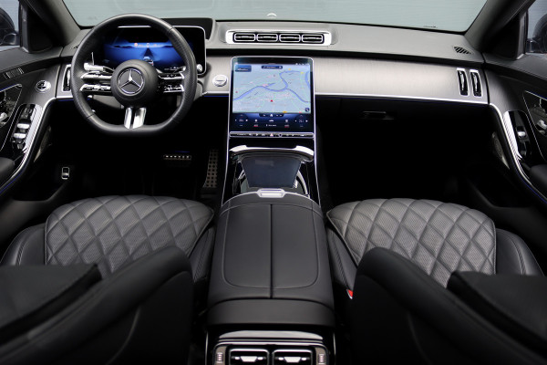 Mercedes-Benz S-Klasse 580 e 4MATIC Lang AMG Line | Airmatic | Achterasbesturing | Distronic+ | Massage | Burmester | Zonweringspakket | Stoelverwarming/-ventilatie | 3D-Display | Digital Light |