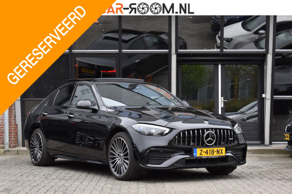Mercedes-Benz C-Klasse 300 e Luxury Line AMG Line Pano HUD Lane BURM. Stoelventi. Massage