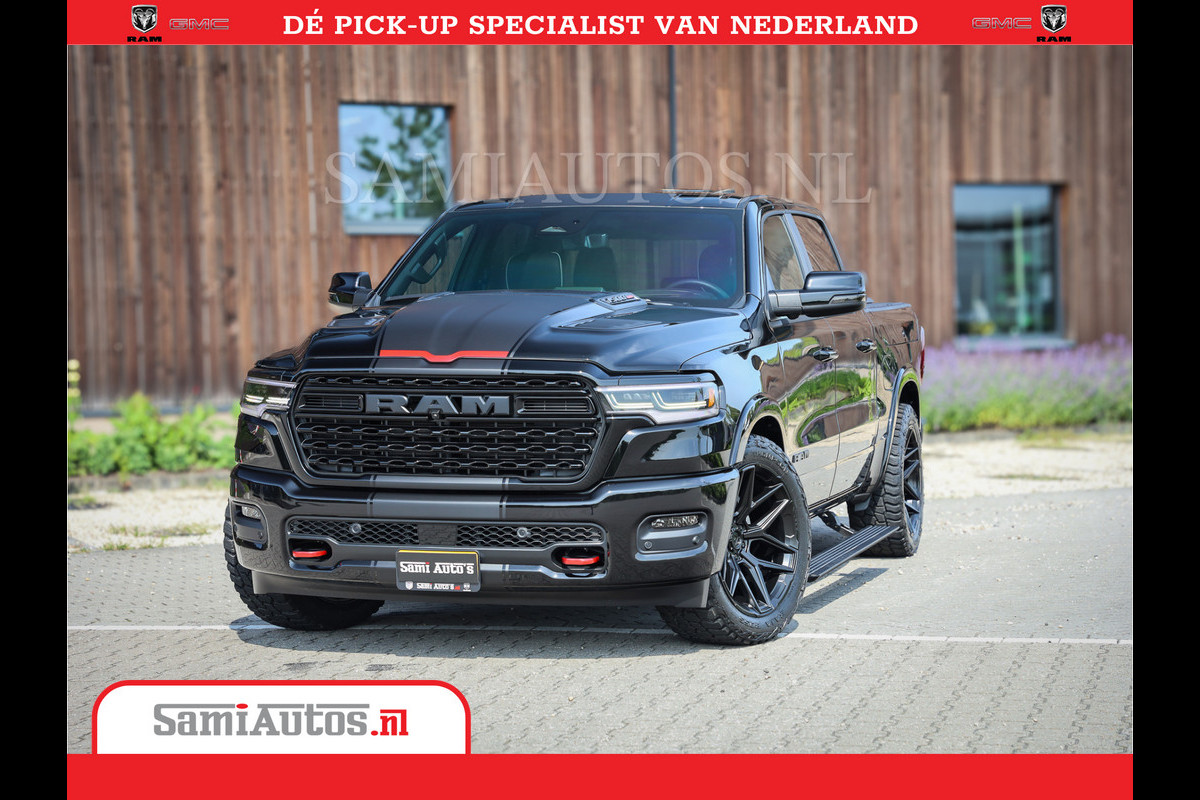 Dodge Ram 1500 Limited Night High Output 540HP 706Nm | Massage + Full Option | De Meest Luxe en Volle Pick-Up in zijn Klasse | Comfortabele Dubbele Cabine met Royale 5 Zitplaatsen | BPM vrij | Nu Leverbaar uit Voorraad | Voorraad Nr 2355 - 5149 Dodge Ram 1500 Limited Night High Output 540HP 706Nm | Massage + Full Option | De Meest Luxe en Volle Pick-Up in zijn Klasse | Comfortabele Dubbele Cabine met Royale 5 Zitplaatsen | BPM vrij | Nu Leverbaar uit Voorraad | Voorraad Nr 2355 - 5149