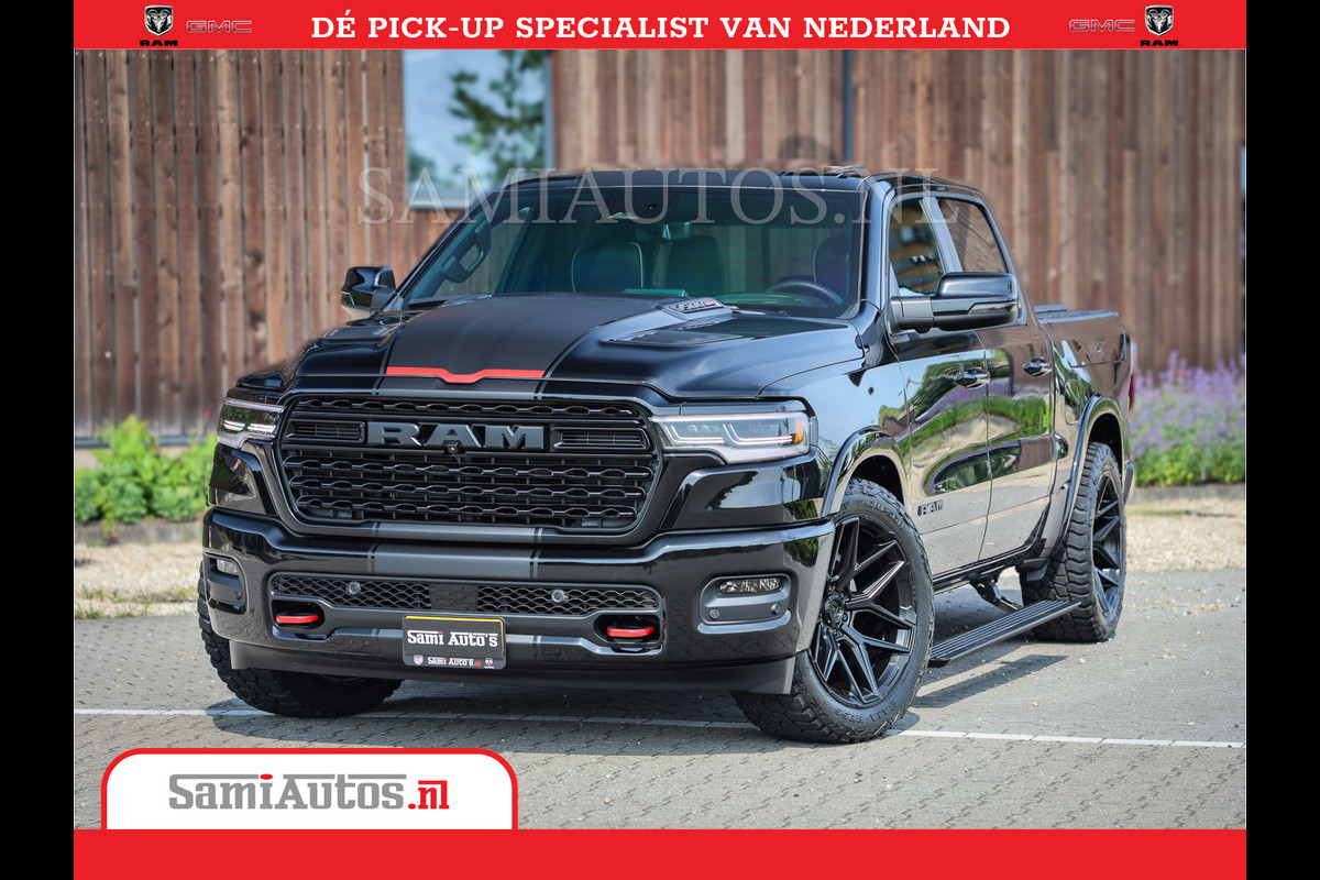 Dodge Ram 1500 Limited Night High Output 540HP 706Nm | Massage + Full Option | De Meest Luxe en Volle Pick-Up in zijn Klasse | Comfortabele Dubbele Cabine met Royale 5 Zitplaatsen | BPM vrij | Nu Leverbaar uit Voorraad | Voorraad Nr 2331 - 5133 Dodge Ram 1500 Limited Night High Output 540HP 706Nm | Massage + Full Option | De Meest Luxe en Volle Pick-Up in zijn Klasse | Comfortabele Dubbele Cabine met Royale 5 Zitplaatsen | BPM vrij | Nu Leverbaar uit Voorraad | Voorraad Nr 2331 - 5133
