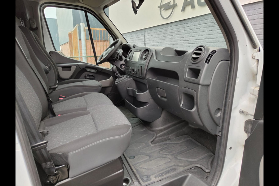 Opel Movano 2.3D 164PK Meubelbak bakwagen + Hydr. LaadKlep DHollandia L4 Dubbellucht Navi Ecc 3-Persoons Cruise Control Regen-Lichtsensor Bl Betonplex vloer Lat om Lat Wandbetimmering Zijdeur Euro 6