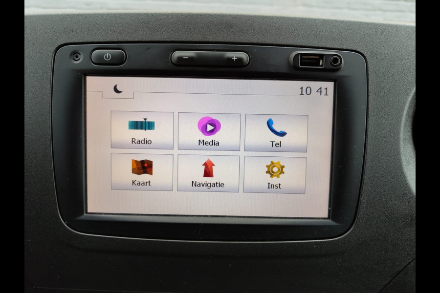Opel Movano 2.3D 164PK Meubelbak bakwagen + Hydr. LaadKlep DHollandia L4 Dubbellucht Navi Ecc 3-Persoons Cruise Control Regen-Lichtsensor Bl Betonplex vloer Lat om Lat Wandbetimmering Zijdeur Euro 6