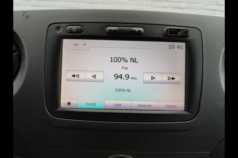 Opel Movano 2.3D 164PK Meubelbak bakwagen + Hydr. LaadKlep DHollandia L4 Dubbellucht Navi Ecc 3-Persoons Cruise Control Regen-Lichtsensor Bl Betonplex vloer Lat om Lat Wandbetimmering Zijdeur Euro 6