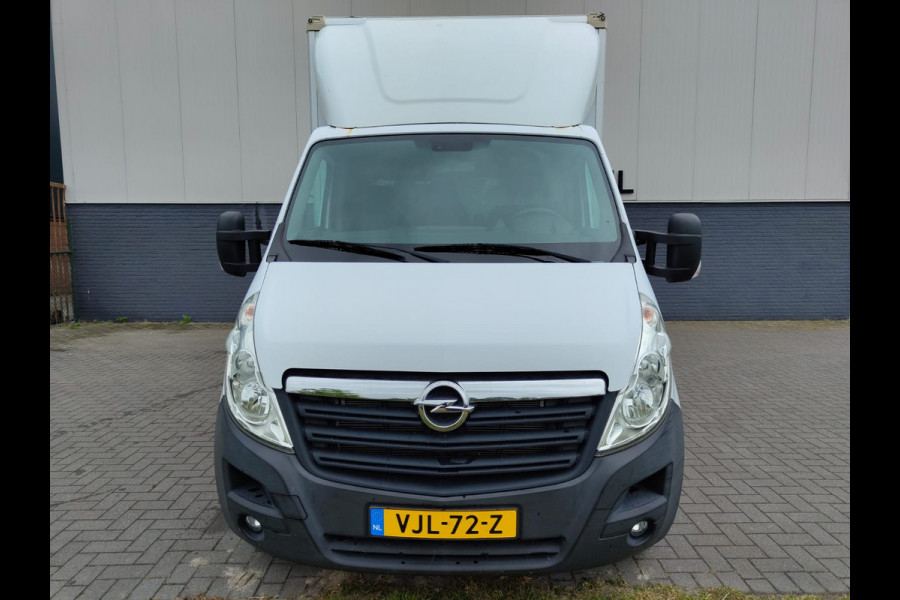 Opel Movano 2.3D 164PK Meubelbak bakwagen + Hydr. LaadKlep DHollandia L4 Dubbellucht Navi Ecc 3-Persoons Cruise Control Regen-Lichtsensor Bl Betonplex vloer Lat om Lat Wandbetimmering Zijdeur Euro 6