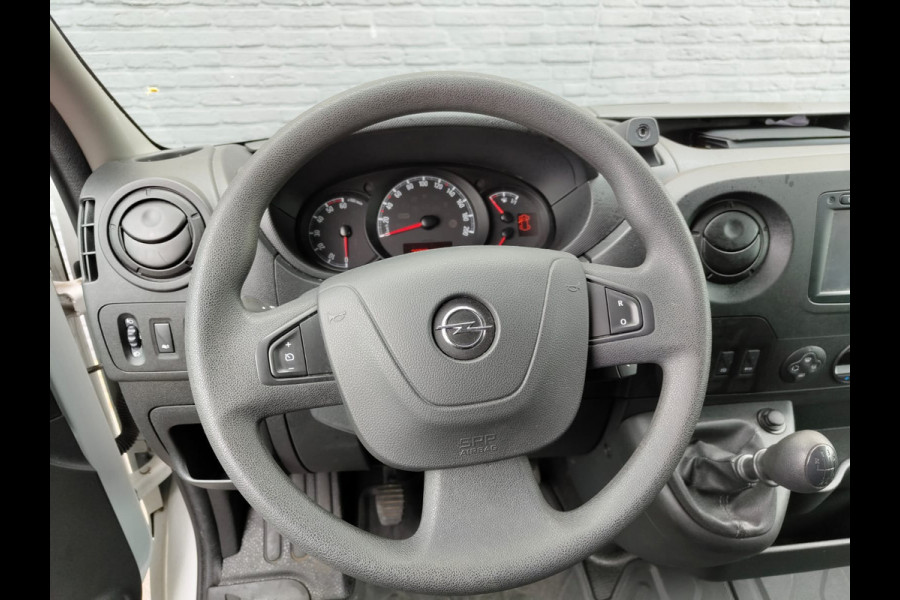Opel Movano 2.3D 164PK Meubelbak bakwagen + Hydr. LaadKlep DHollandia L4 Dubbellucht Navi Ecc 3-Persoons Cruise Control Regen-Lichtsensor Bl Betonplex vloer Lat om Lat Wandbetimmering Zijdeur Euro 6
