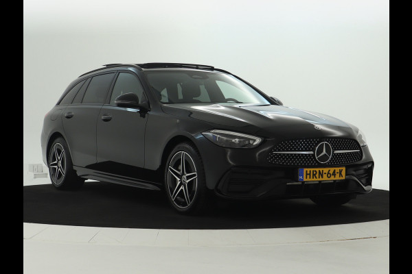 Mercedes-Benz C-Klasse Estate 300 e AMG Line | Edition AMG-Line | Night Pakket | Trekhaak | Panorama Schuif-Kanteldak | Digital Licht | DC Laden | Stuur en Stoelverwarming | Inclusief 24 maanden MB Certified garantie voor Europa.