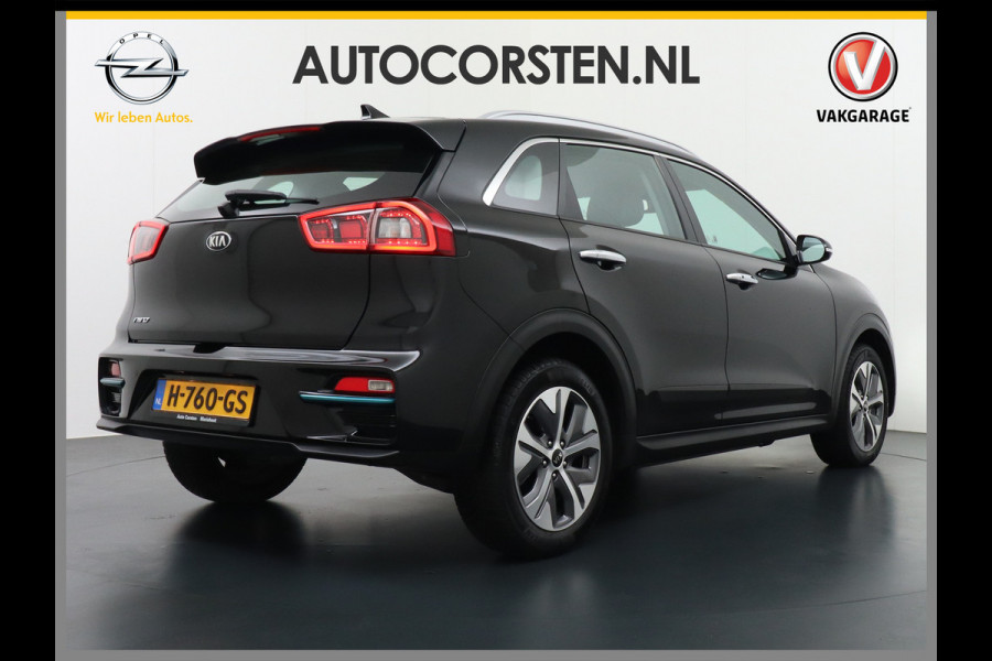 Kia e-Niro 64kWh AUT 204pk Navi Auto-Pilot Adaptive-Cruise+stop&go Apple Carplay Android Auto Pdc Led Ecc Keyless 1/2 Leder DynamicLine AEB Braking Lmv 17" Lane Assist Dwarsverkeerwaarsching 100% Dealeronderhouden Origineel Nederlandse auto